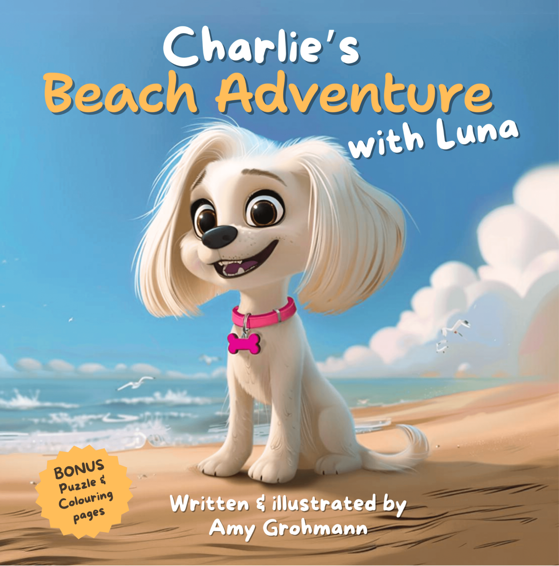 Charlie's Beach Adventure with Luna book cover
